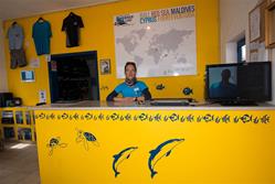 Morro Jable Dive Centre - Fuerteventura. Dive centre reception. 